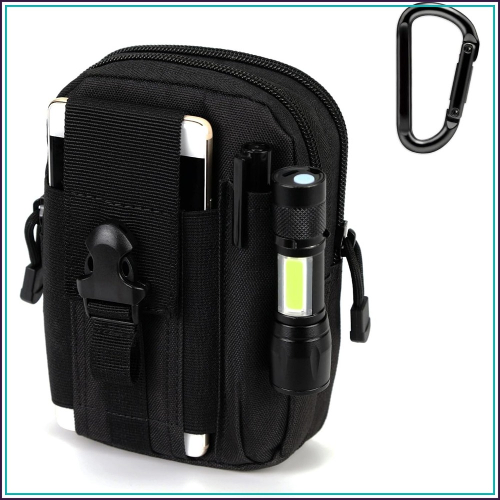 Edc Carry Belt Pouch - Tactical Waist Pouch MOLLE EDC Pouch