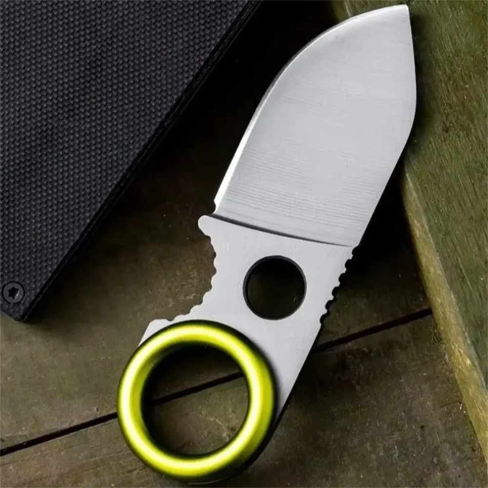 Edc Carry Fixed Blade Knife - Mini EDC Ring Fixed Blade Knife