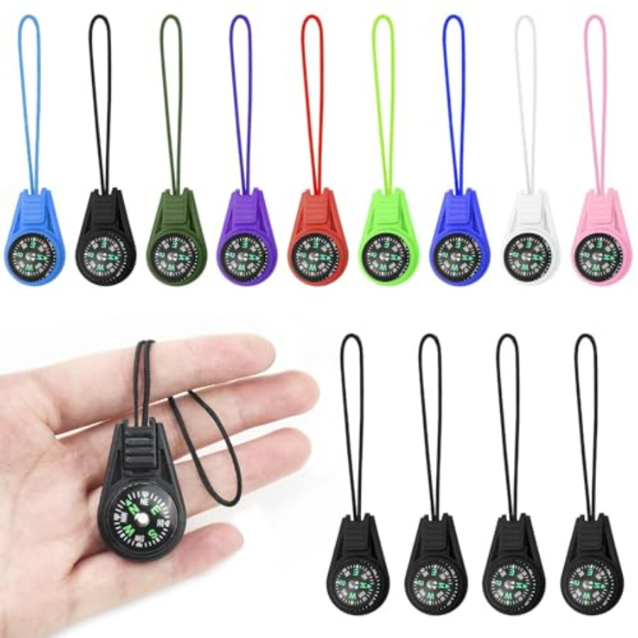 Compass Keychain Mini - Mini Compass for Keychain, Small Bulk