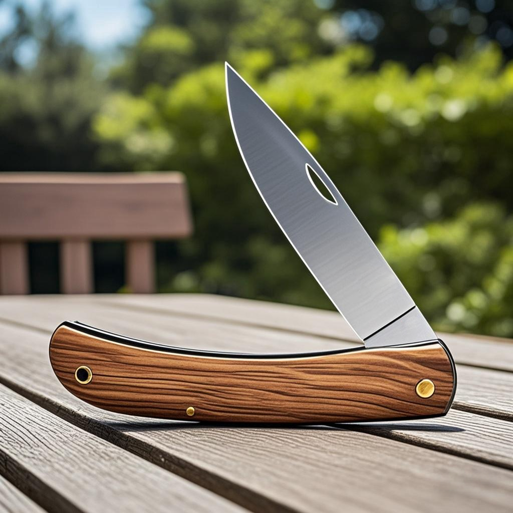 Rosewood Handle Pocket Knife S - مراجعة Edc Carry Pocket Knife وسعره