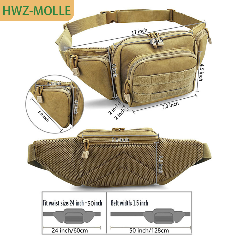 Tactical Molle Fanny Pack Wais - مراجعة Edc Concealed Carry Fanny Pack وسعره