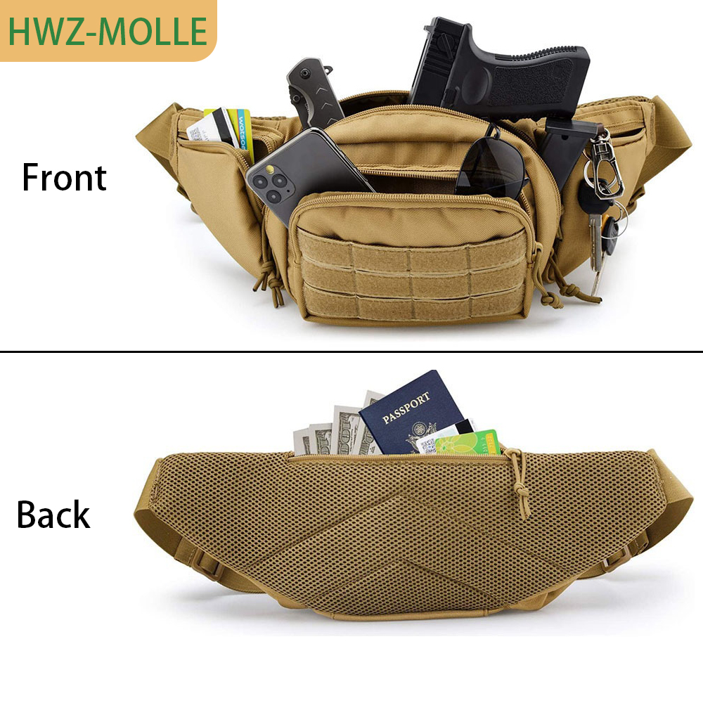 Tactical Molle Fanny Pack Wais - مراجعة Edc Concealed Carry Fanny Pack وسعره