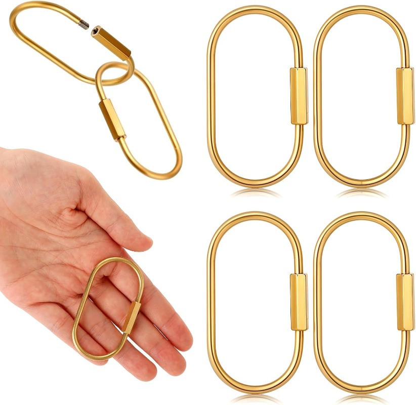 Solid Brass Screw Keychain D-S - مراجعة Edc Car Carry وسعره