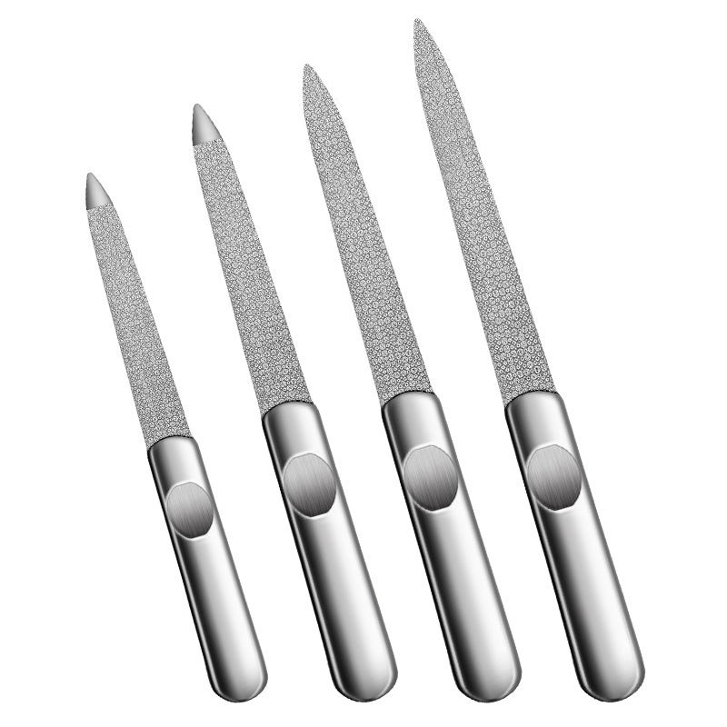1PCS Professional Stainless St - مراجعة Nail File Titanium وسعره