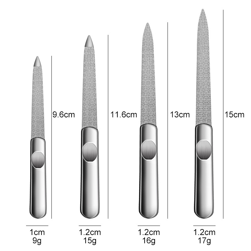 1PCS Professional Stainless St - مراجعة Nail File Titanium وسعره