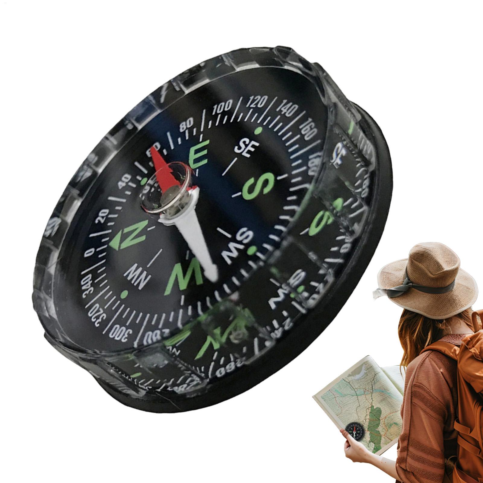 New Waterproof Hiking Compass, - مراجعة Compass Keychain Mini وسعره