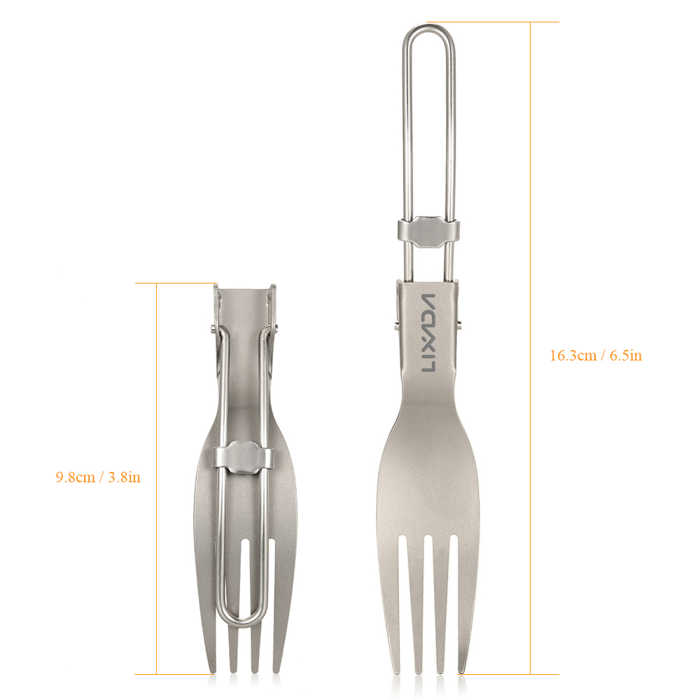 Lixada Titanium Folding Fork U - مراجعة Edc Everyday Carry Knives وسعره