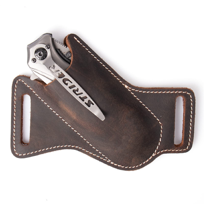 1PC Leather Knives Sheaths Fol - مراجعة Edc Everyday Carry Knives وسعره