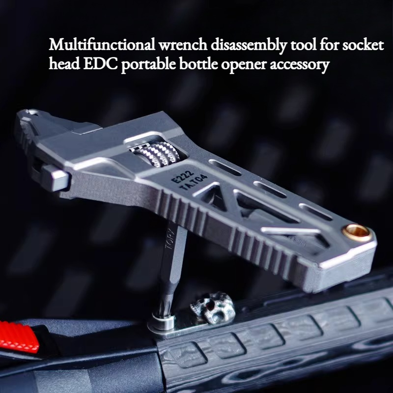 TC4 All-titanium Alloy Wrench  - مراجعة Edc Carry All وسعره