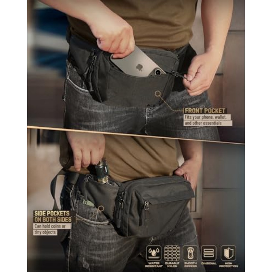 Tactical Concealed Carry Fanny - مراجعة Edc Concealed Carry Fanny Pack وسعره