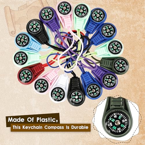 54pcs Mini Pocket Compass Keyc - مراجعة Compass Keychain Mini وسعره