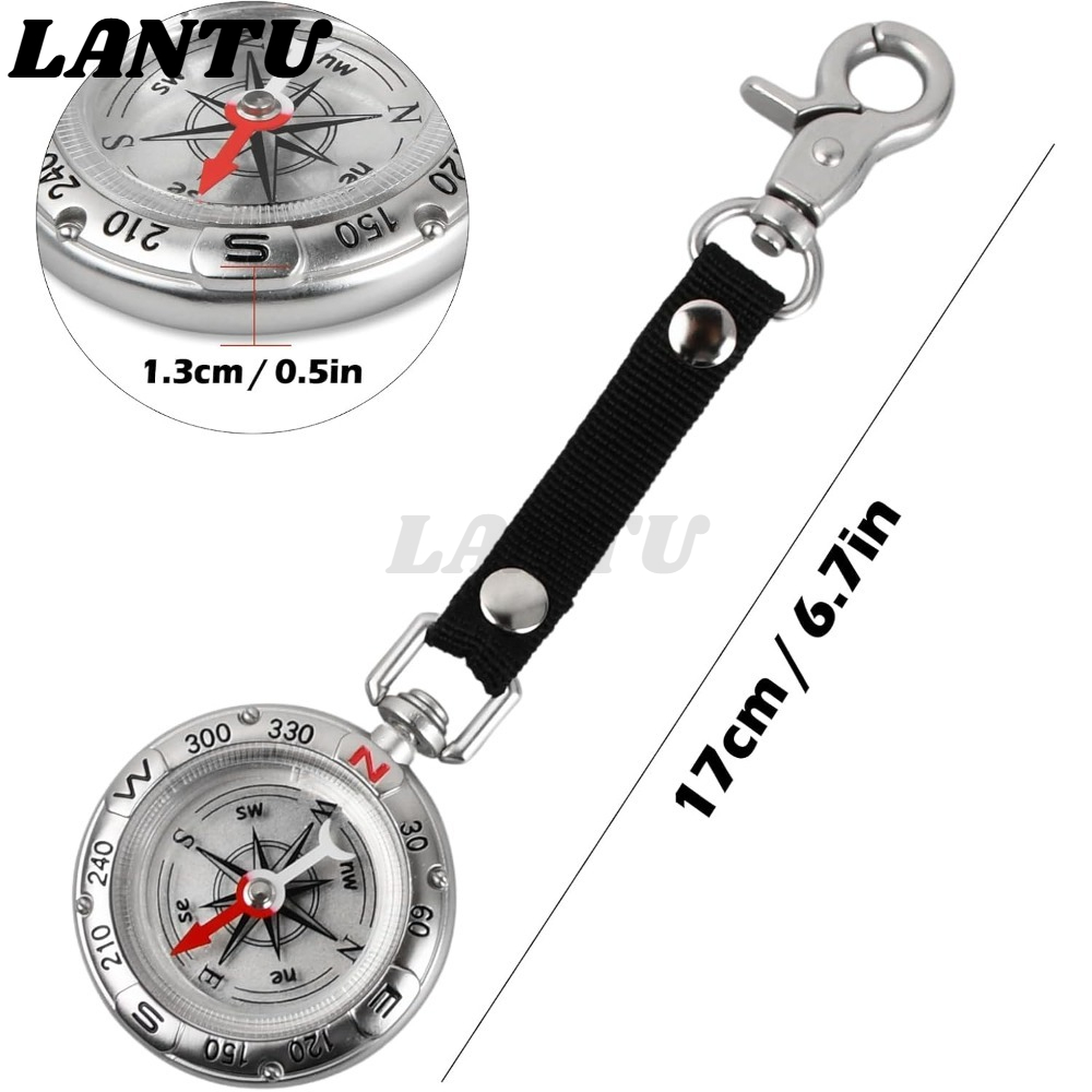 Waterproof Zinc Alloy Compass  - مراجعة Compass Keychain Mini وسعره
