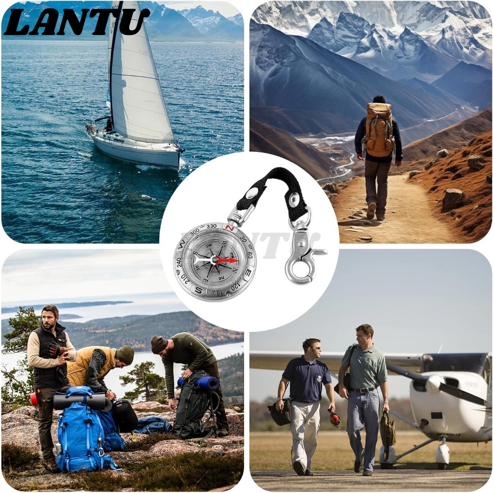 Waterproof Zinc Alloy Compass  - مراجعة Compass Keychain Mini وسعره
