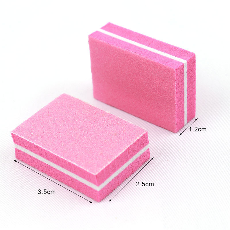 10/50pcs Mini Nails Art Buffer - مراجعة Nail File Titanium وسعره