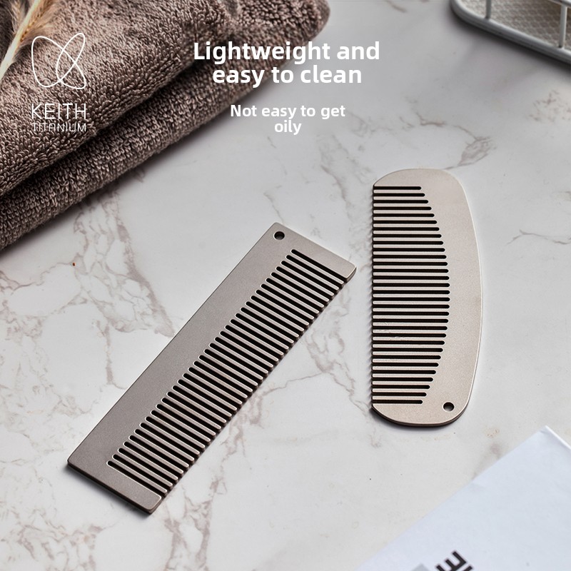 KEITH Titanium Purse Comb for  - مراجعة Comb Pocket Titanium وسعره
