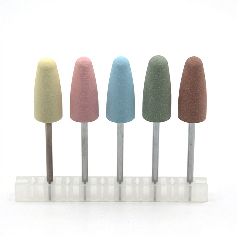 5Pcs/Set Silicone Nail Drill B - مراجعة Nail File Titanium وسعره