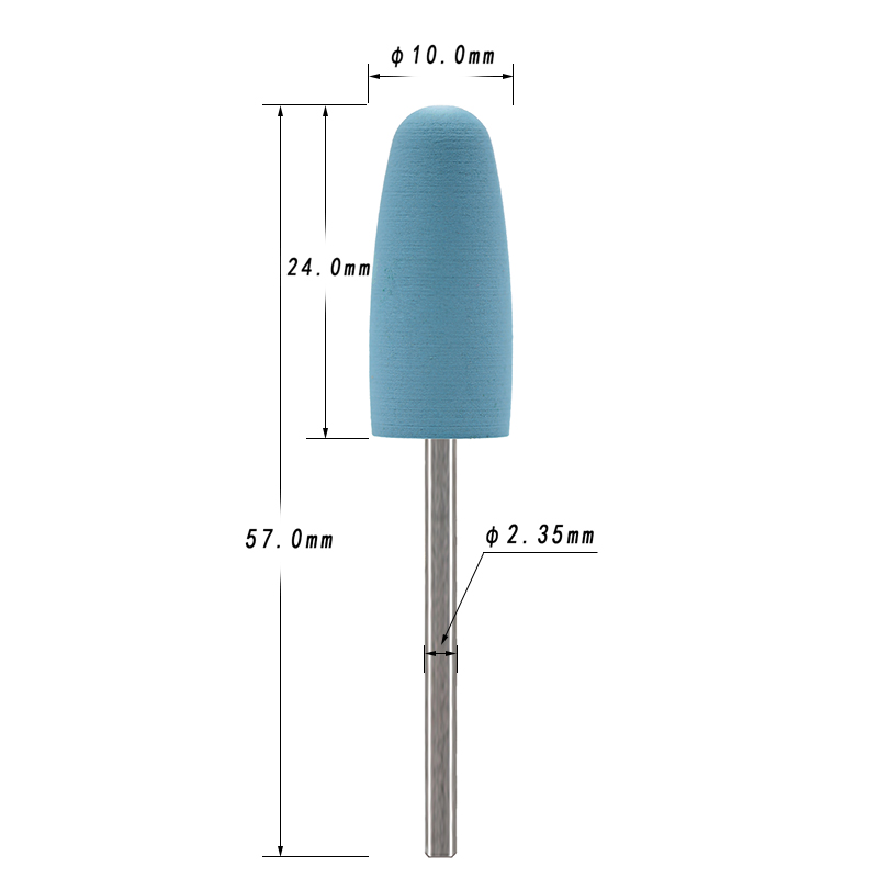 5Pcs/Set Silicone Nail Drill B - مراجعة Nail File Titanium وسعره