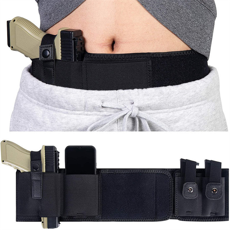 Belly Band Gun Holster Conceal - مراجعة Edc Carry Belt Pouch وسعره