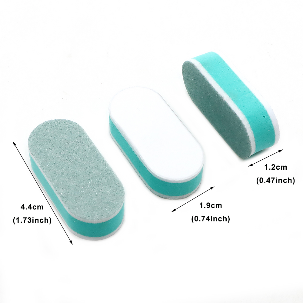 10/60/120pcs Mini Nail Buffer  - مراجعة Nail File Titanium وسعره