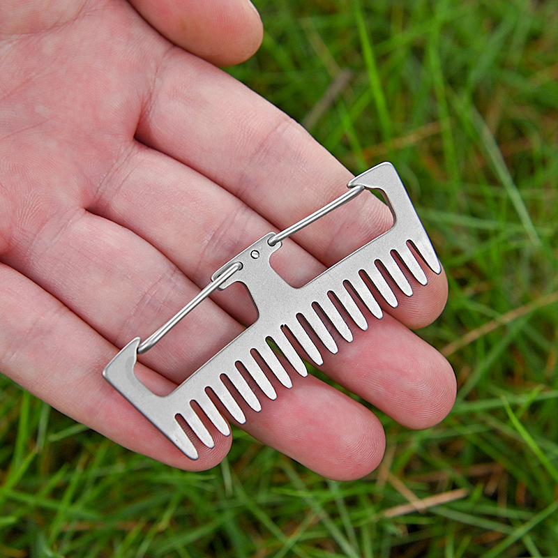 Titanium Alloy Comb EDC Multi- - مراجعة Comb Pocket Titanium وسعره