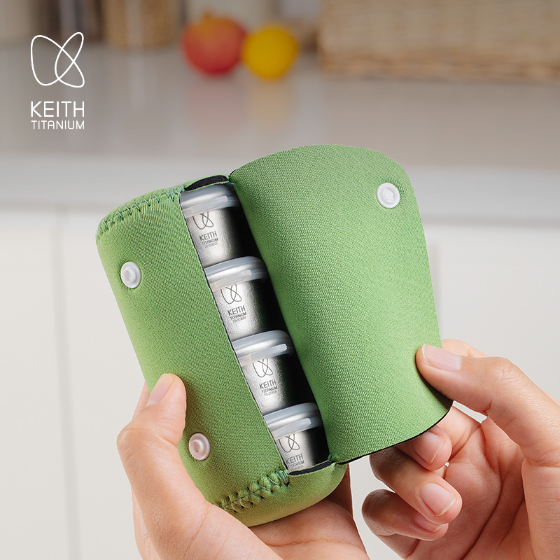 KEITH 4Pcs Mini Pure Titanium  - مراجعة Edc Carry Pocket Pouch وسعره