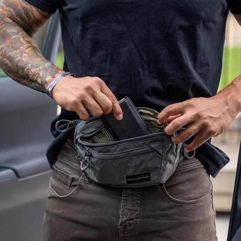 Mens Belt Bag with Adjustable  - مراجعة Edc Concealed Carry Fanny Pack وسعره