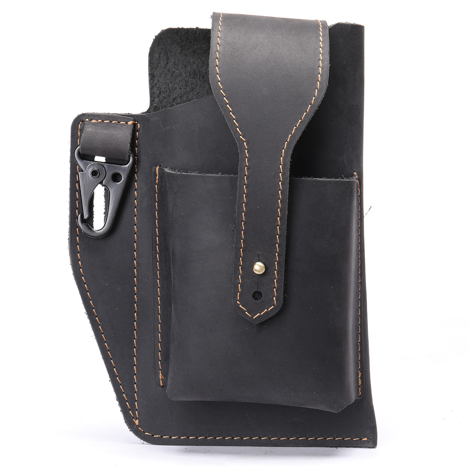 Crazy Horse Leather Phone Hols - مراجعة Edc Carry Belt Pouch وسعره