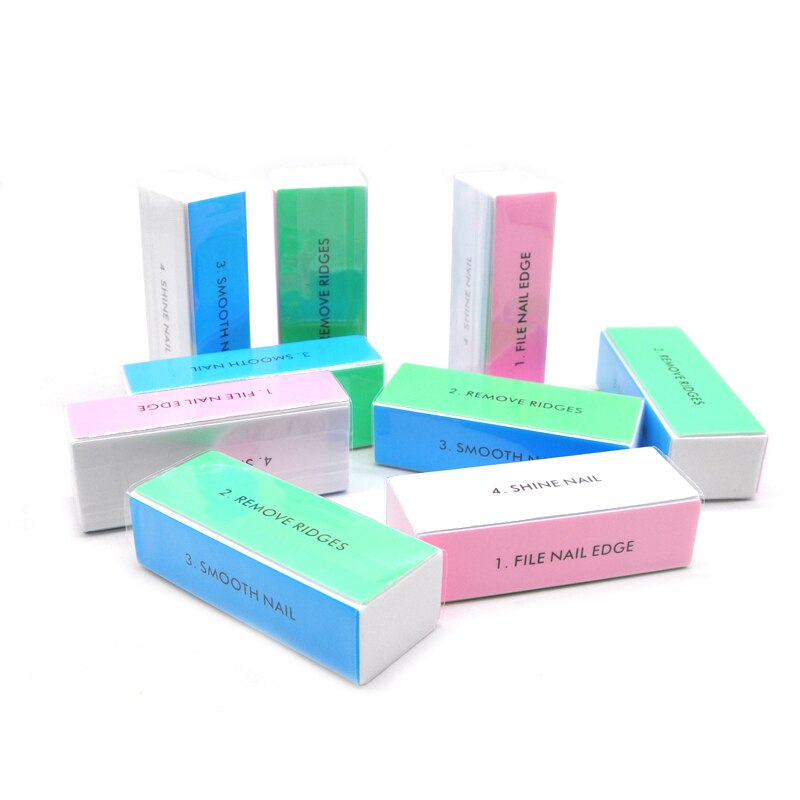 5pcs  Colorful Buffing Block 4 - مراجعة Nail File Titanium وسعره