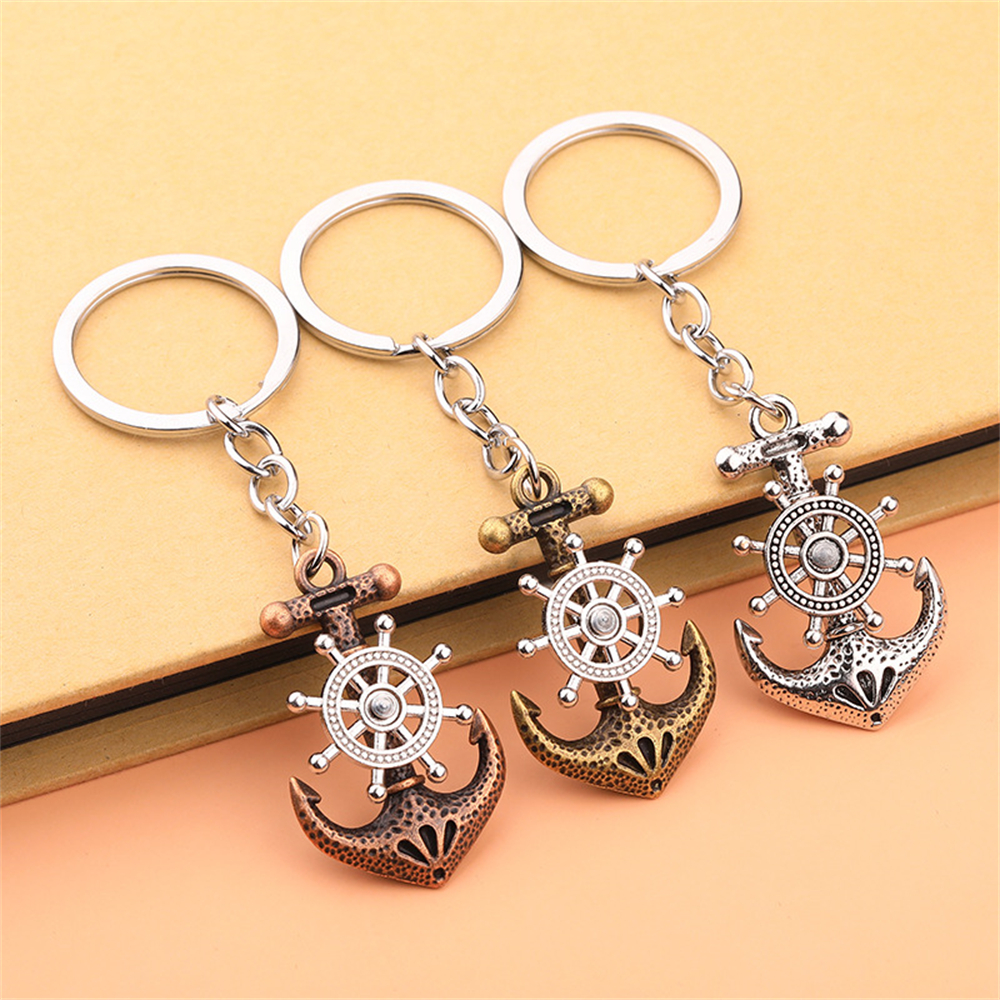 Vintage Anchor Key Chain Swive - مراجعة Compass Keychain Mini وسعره