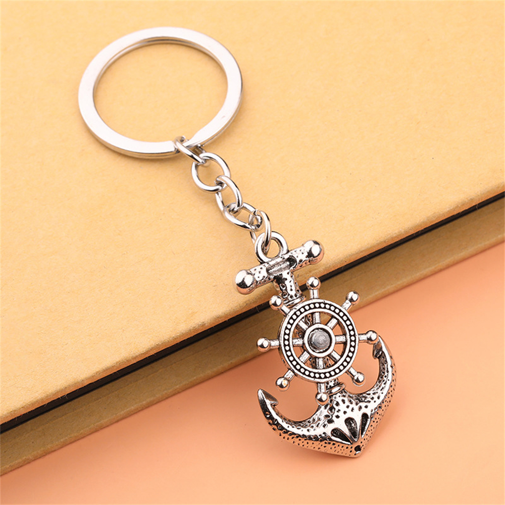 Vintage Anchor Key Chain Swive - مراجعة Compass Keychain Mini وسعره