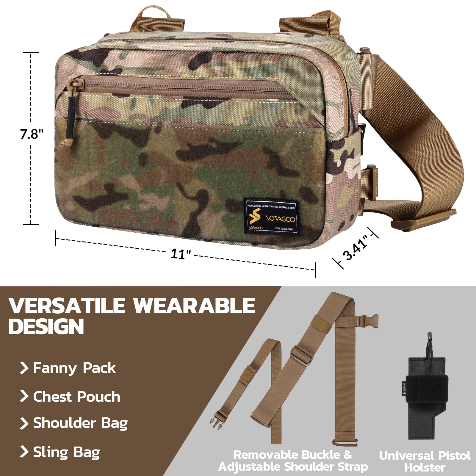 Tactical Fanny Pack, Concealed - مراجعة Edc Concealed Carry Fanny Pack وسعره