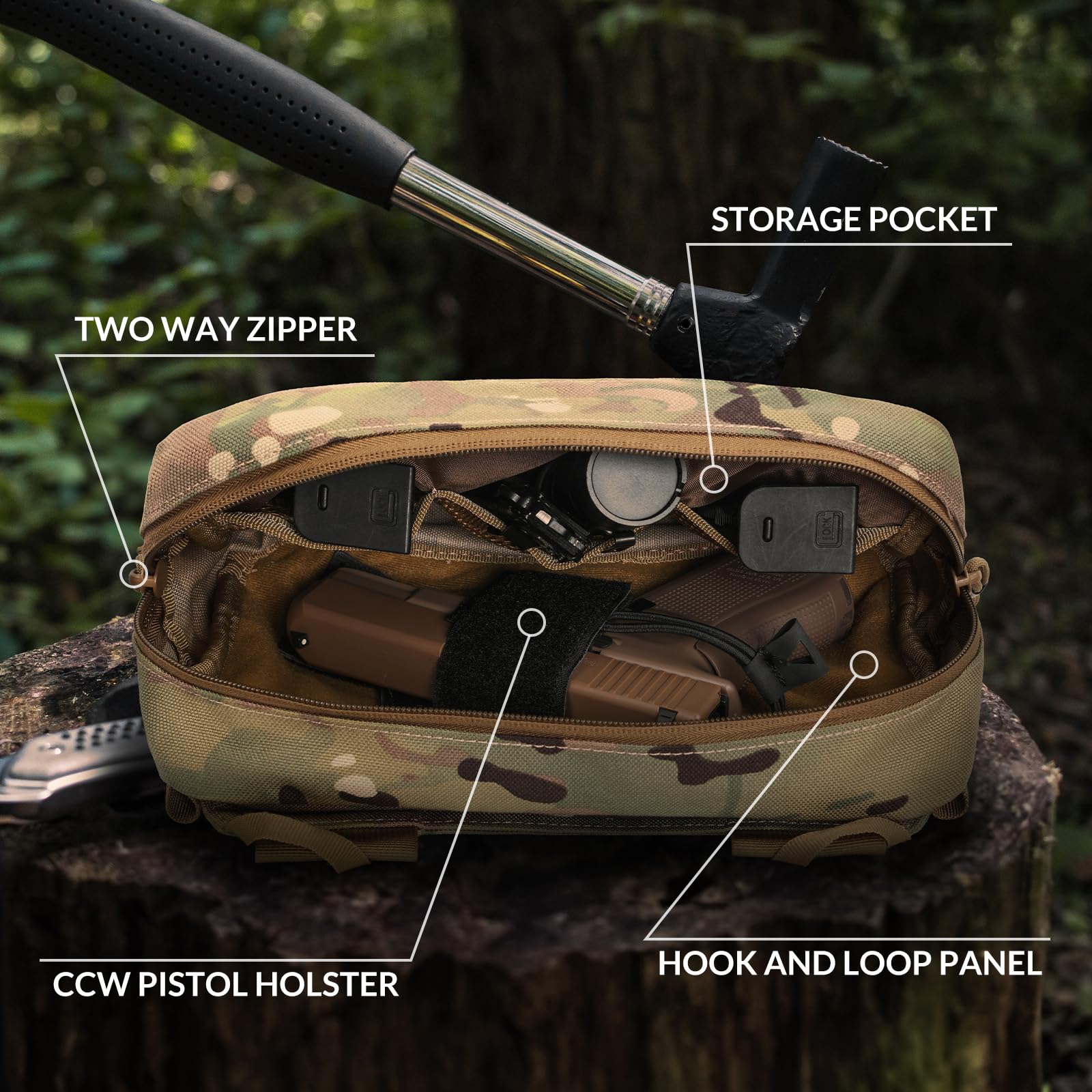 Tactical Fanny Pack, Concealed - مراجعة Edc Concealed Carry Fanny Pack وسعره