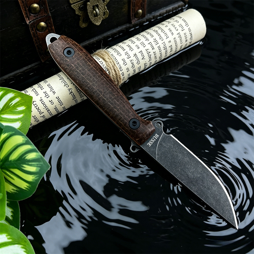 Micarta Grip Fixed Blade EDC K - مراجعة Edc Carry Fixed Blade Knife وسعره