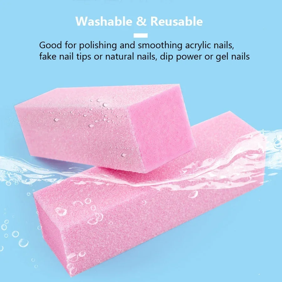 2Pcs Nail Buffer Blocks 4-Side - مراجعة Nail File Titanium وسعره