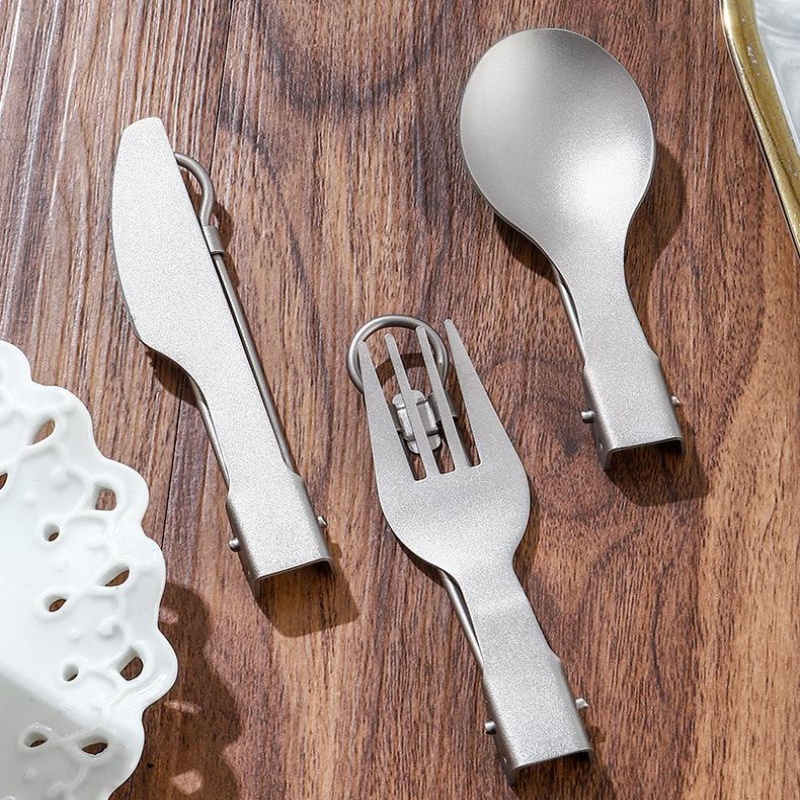 Titanium Foldable Utensil Set  - مراجعة Edc Everyday Carry Knives وسعره