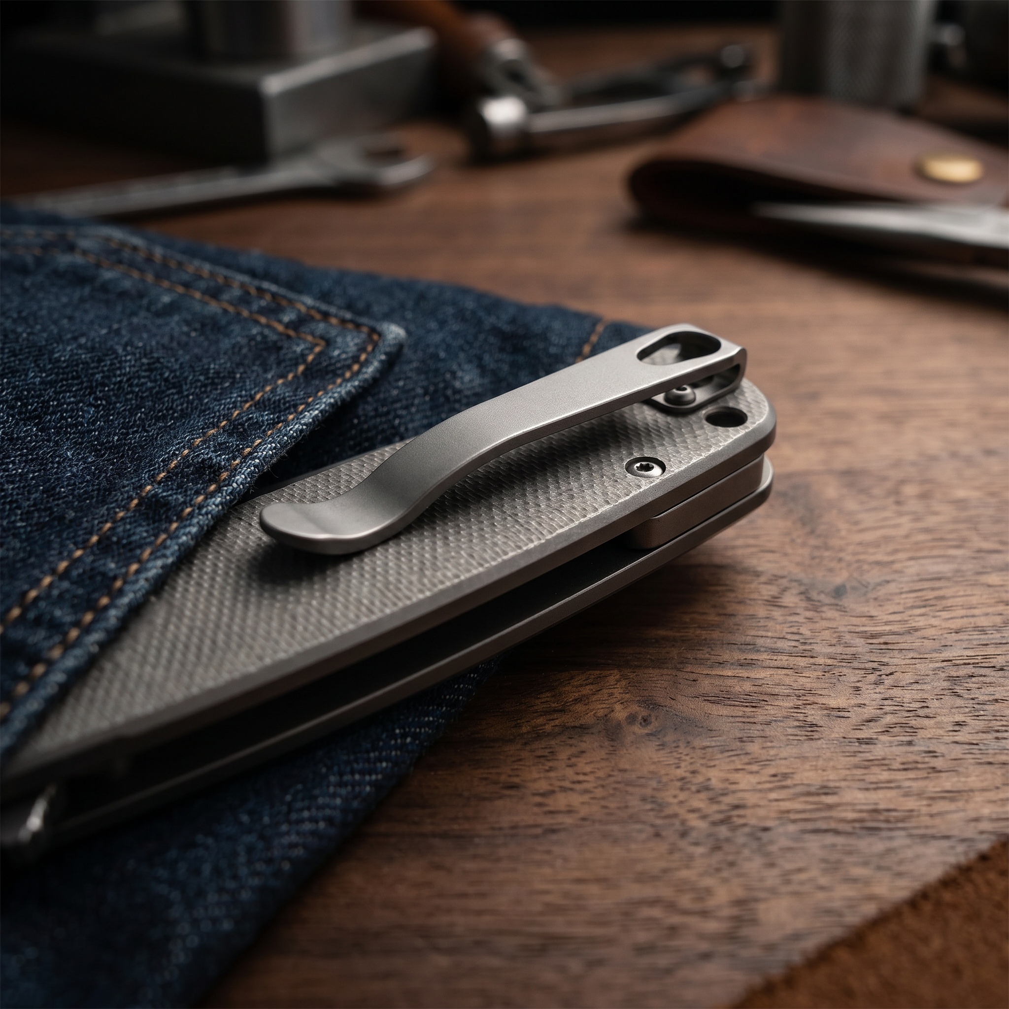 TC4 Titanium Pocket Clip For C - مراجعة Edc Carry Pocket Knife وسعره