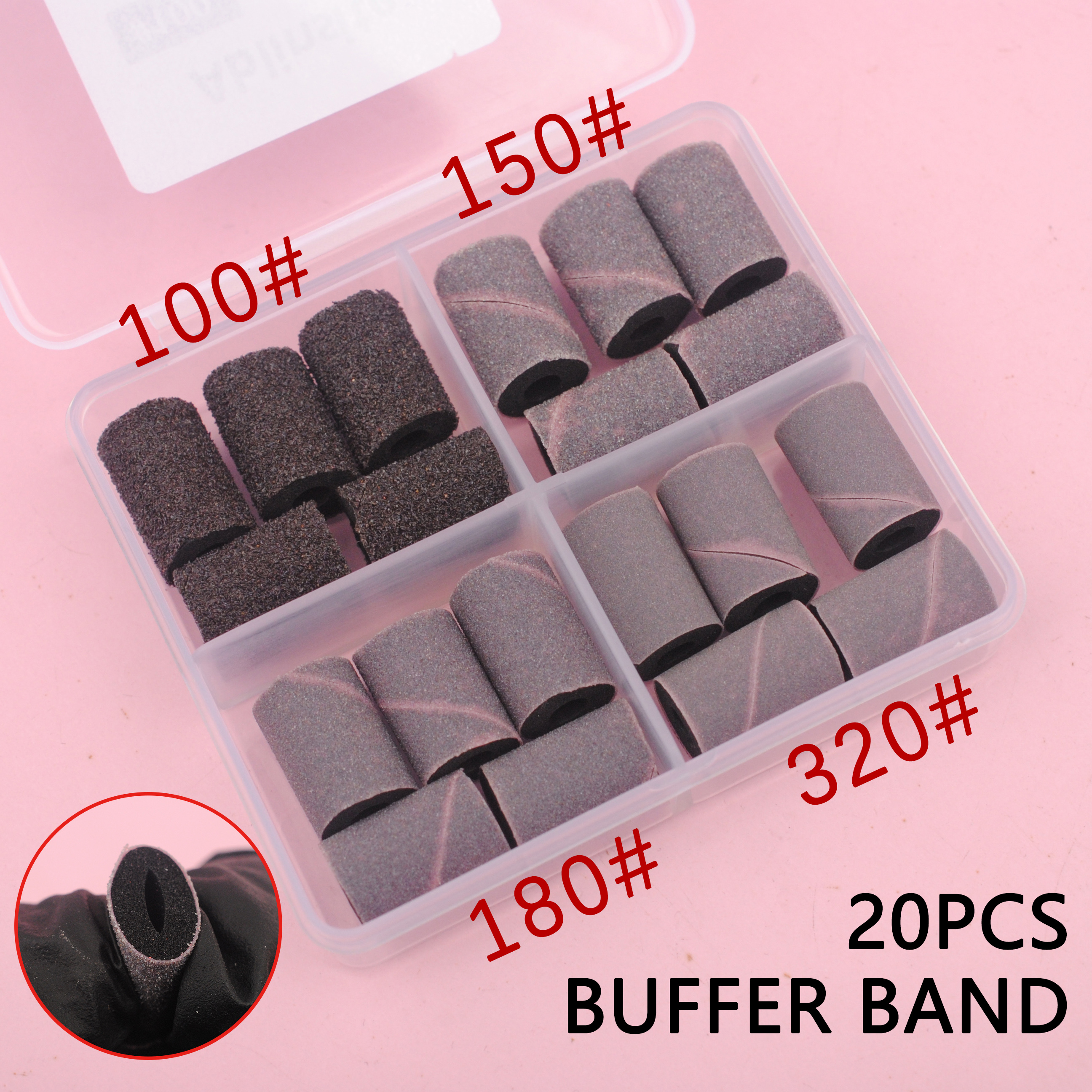 Nail Drill Buffer Bands,Soft S - مراجعة Nail File Titanium وسعره