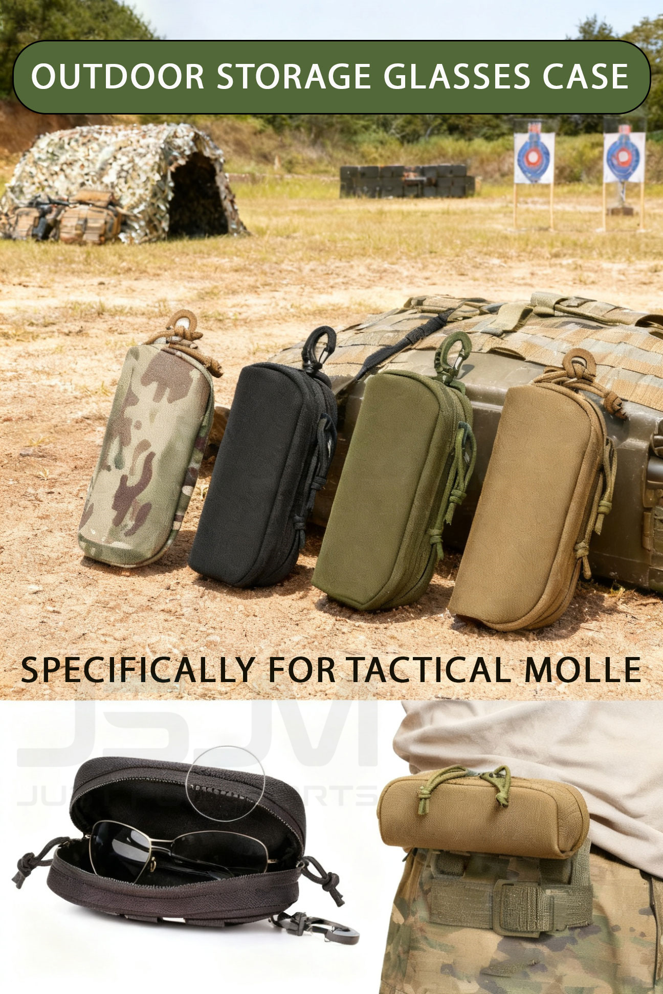 JSJM New Tactical Molle Glasse - مراجعة Edc Carry Belt Pouch وسعره
