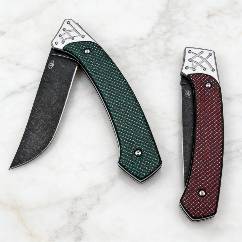 D2 Steel Folding Knife with Ca - مراجعة Edc Carry Pocket Knife وسعره