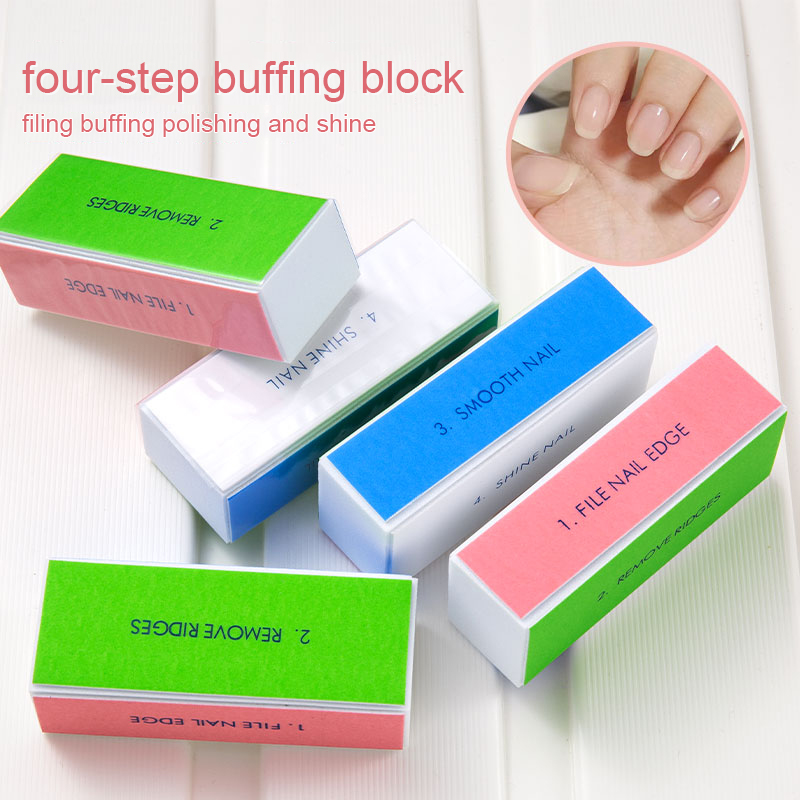 5/10pcs Nail Buffer Block 4 St - مراجعة Nail File Titanium وسعره