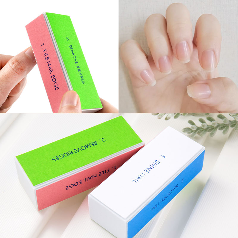 5/10pcs Nail Buffer Block 4 St - مراجعة Nail File Titanium وسعره