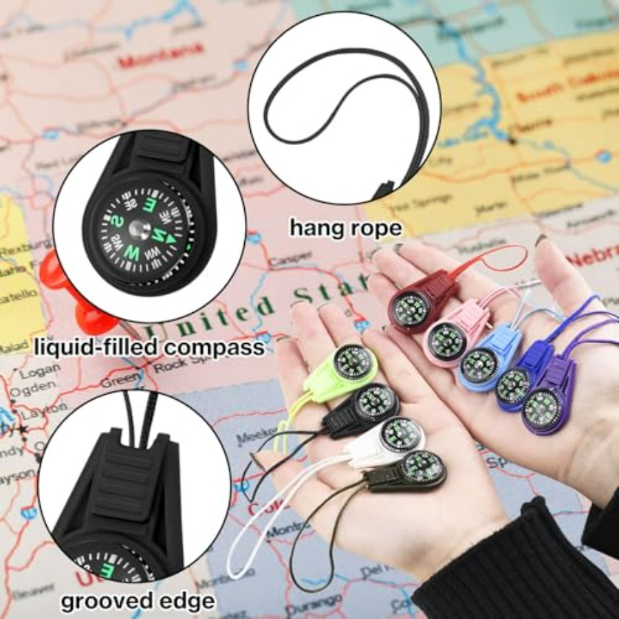 Mini Compass for Keychain, Sma - مراجعة Compass Keychain Mini وسعره