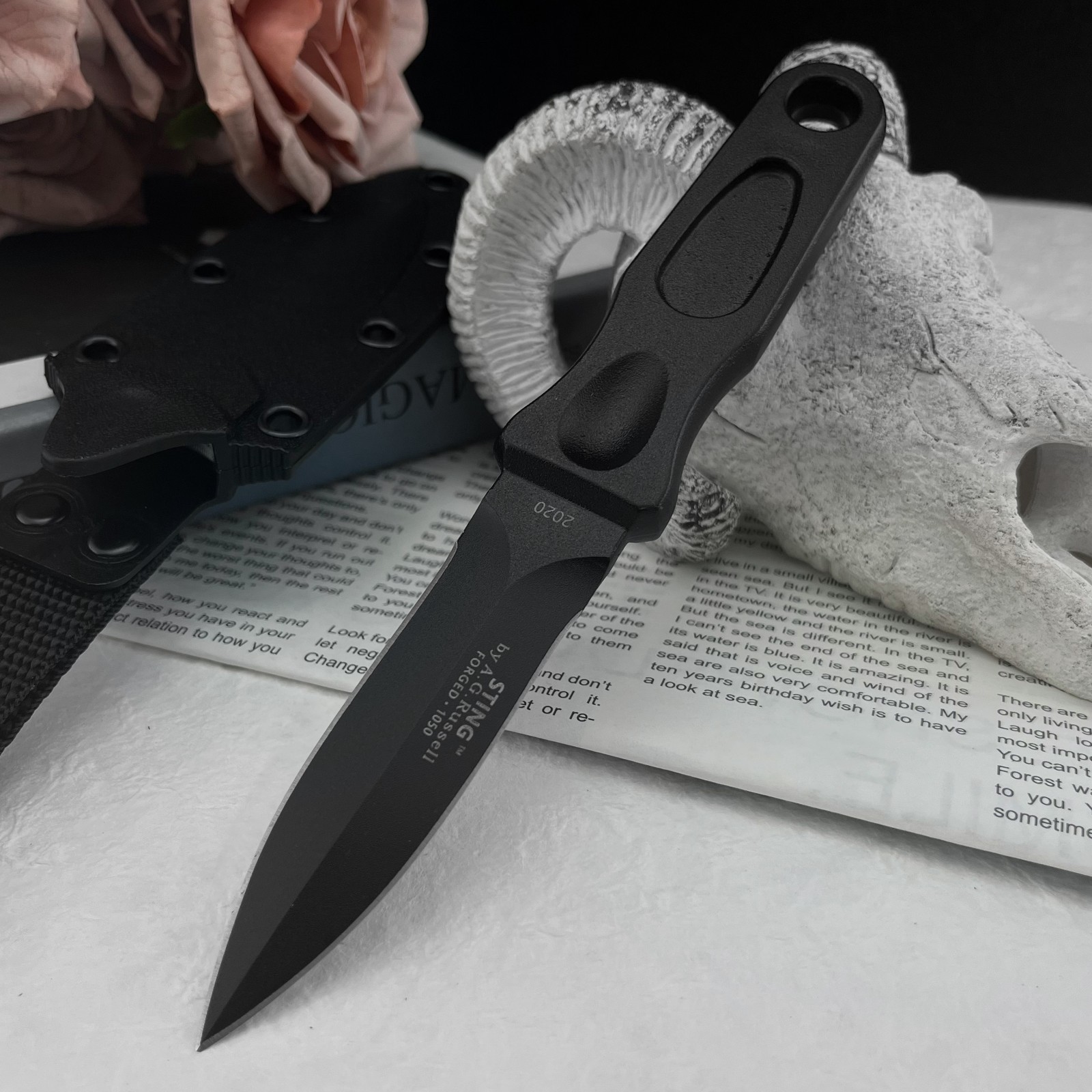 Multi-Function Fixed Blade Kni - مراجعة Edc Carry Fixed Blade Knife وسعره