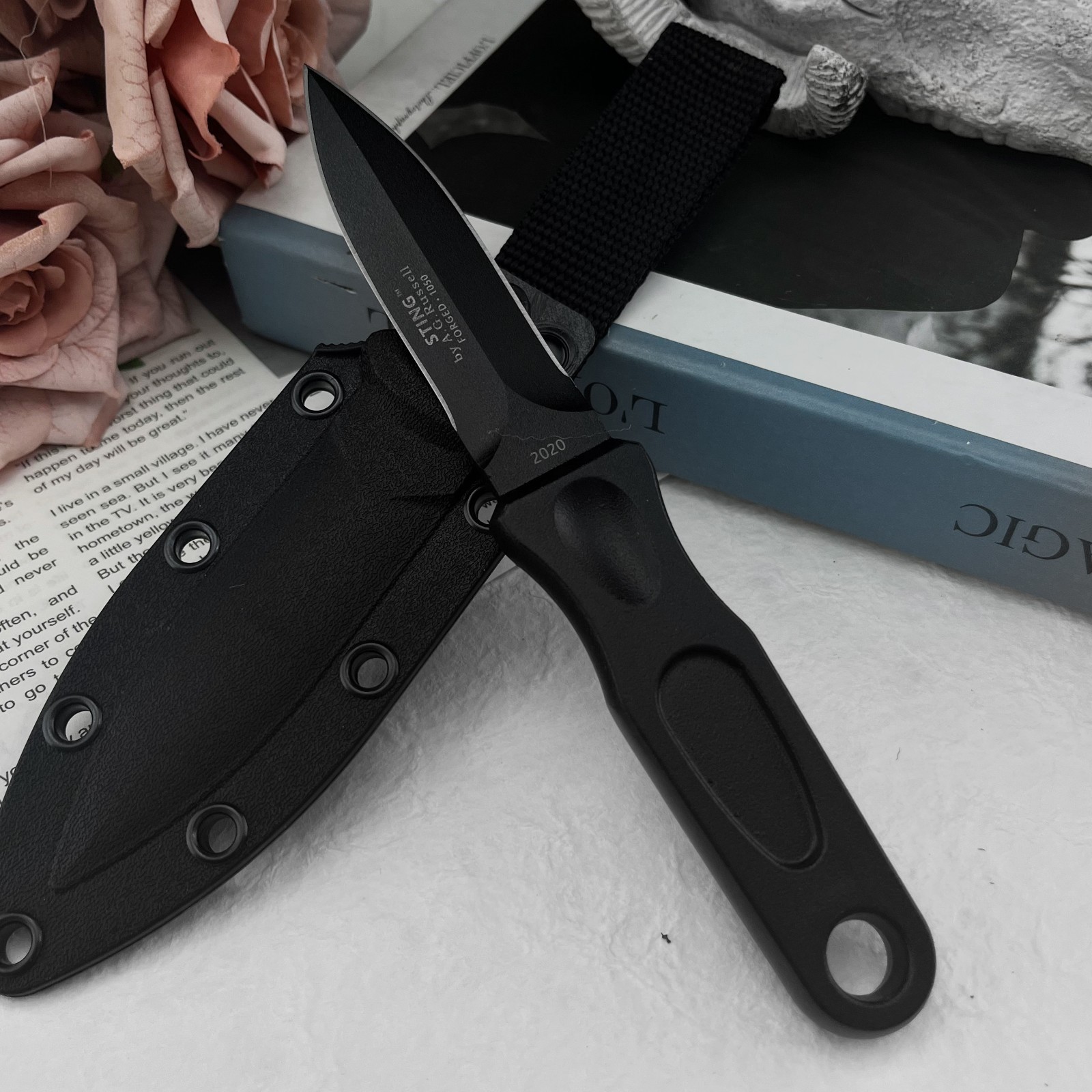 Multi-Function Fixed Blade Kni - مراجعة Edc Carry Fixed Blade Knife وسعره