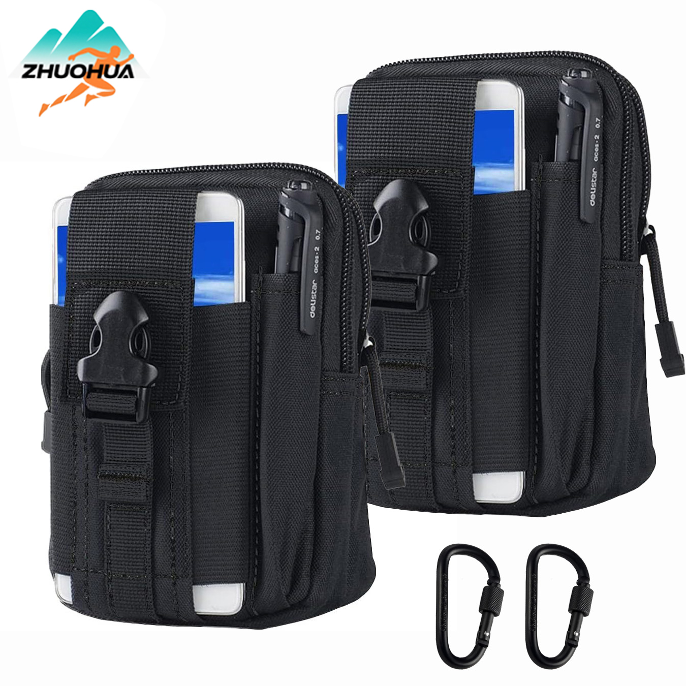 ZHUOHUA Tactical Waist Pouch E - مراجعة Edc Carry Belt Pouch وسعره