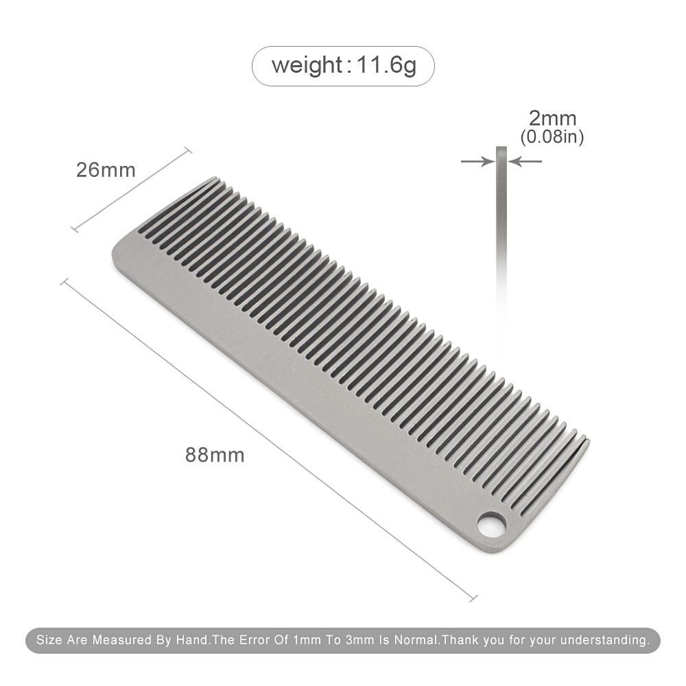 Portable Comb Titanium Alloy C - مراجعة Comb Pocket Titanium وسعره