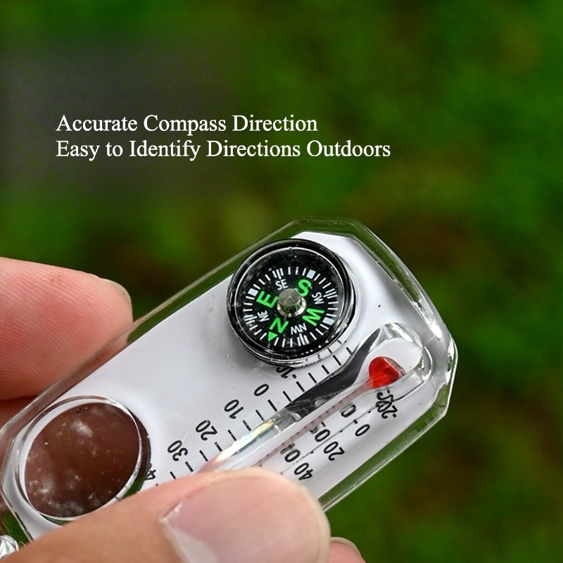Outdoor Survival Compass Keych - مراجعة Compass Keychain Mini وسعره