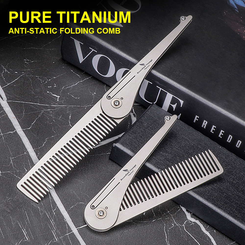 Pure Titanium Hair Comb, Ultra - مراجعة Comb Pocket Titanium وسعره