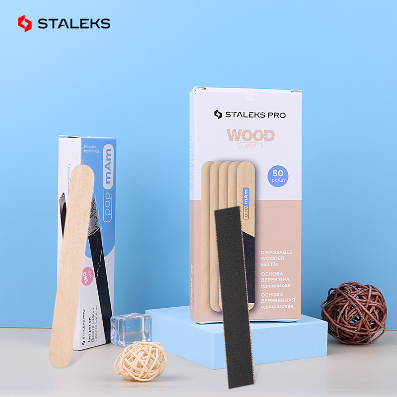 Staleks Wooden Stick Board Nai - مراجعة Nail File Titanium وسعره