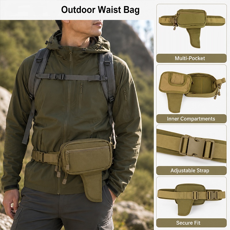 Multifunctional Waist Bag Nylo - مراجعة Edc Concealed Carry Fanny Pack وسعره